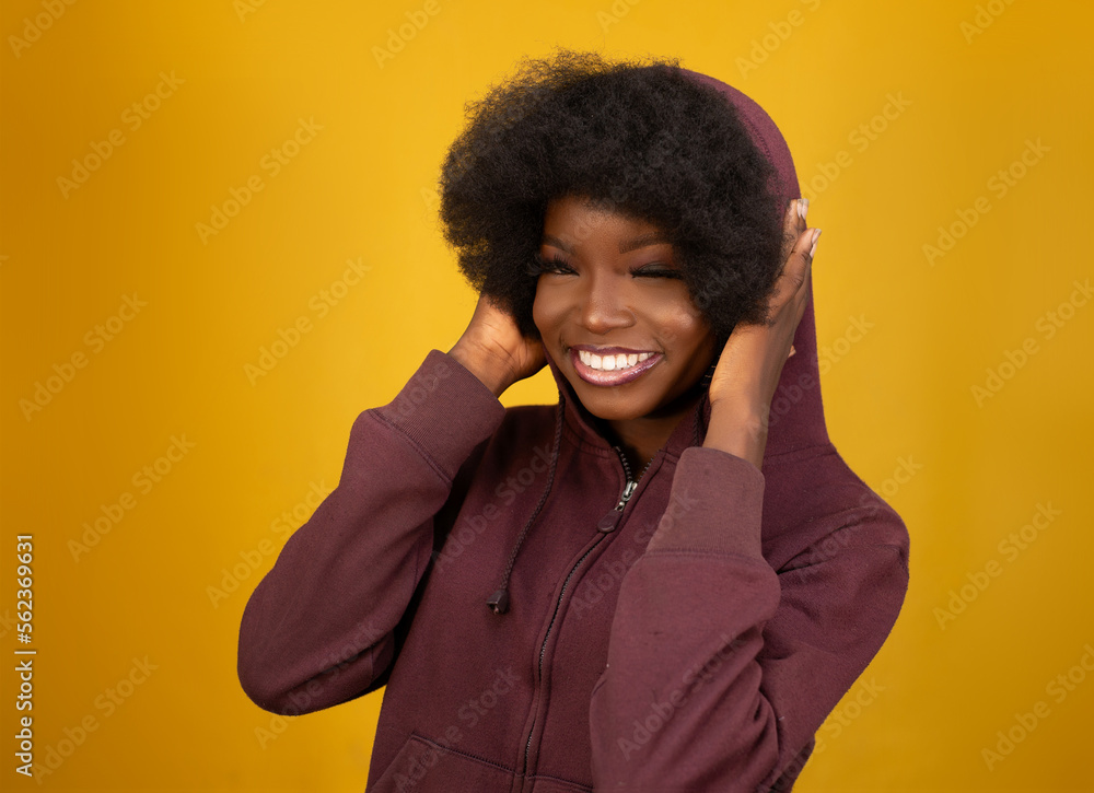 beautiful lady wearing a whine colour hoodie beautiful lady wearing a whine colour hoodie