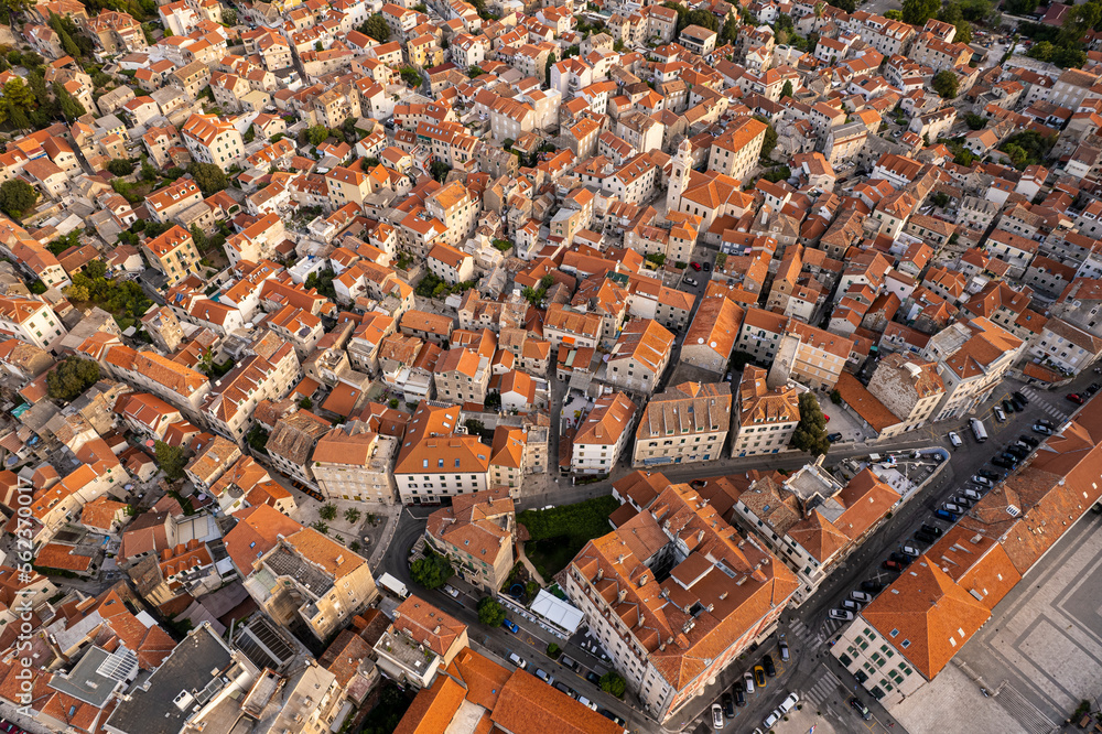 Aerial view of the Split, Croatia