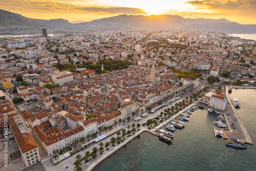 Split, beautiful travel destination from Croatia, Europe