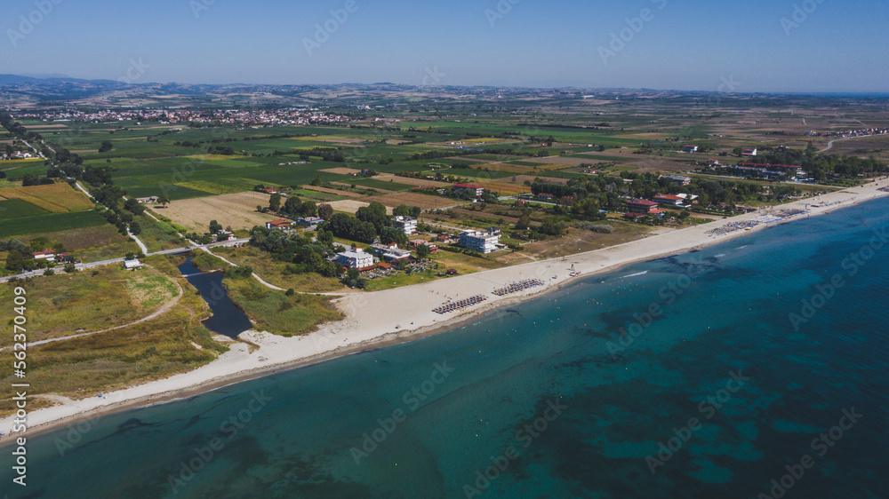 Drone photo of Korinos beach