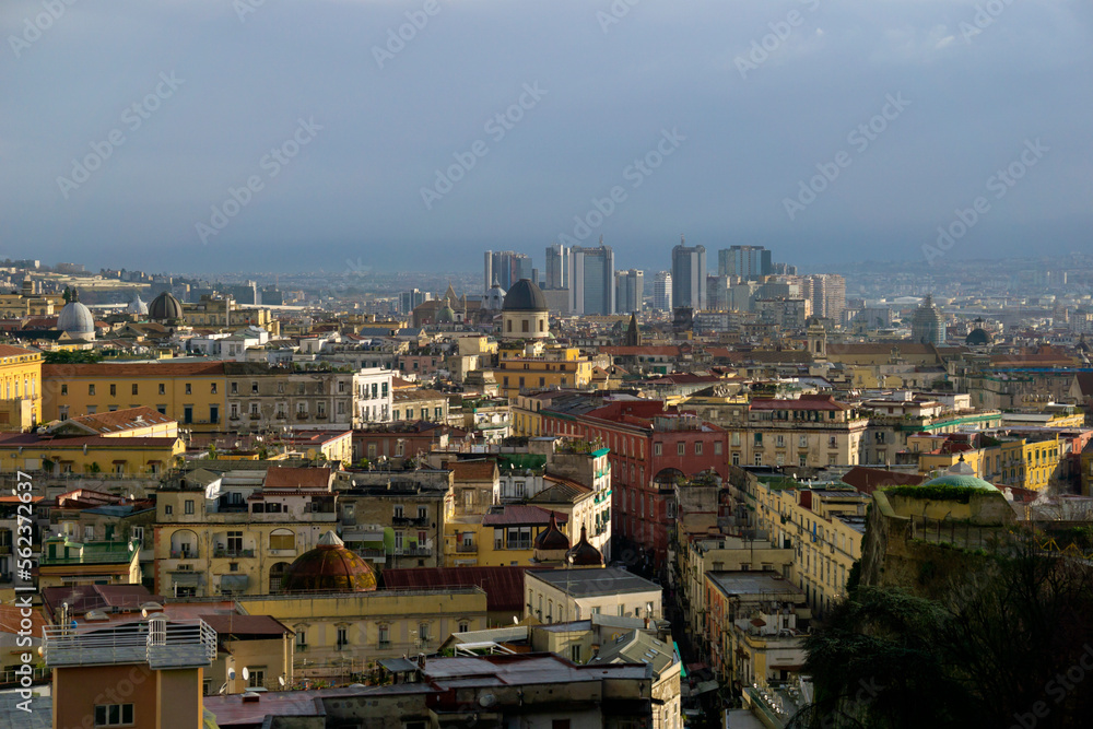 Naples, Italy panorama  of city