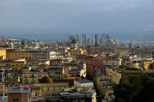 Naples  Italy panorama  of city