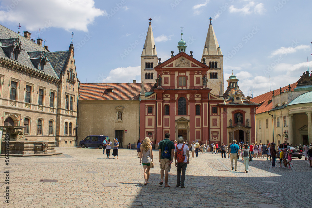 Prague, Czech Republic, July 4 2017, Old beautiful buildings