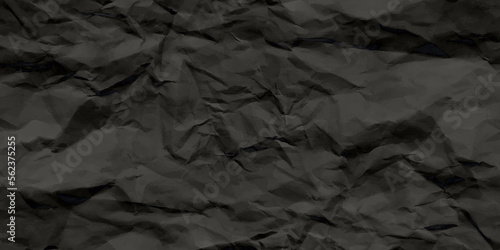Black creased crumpled paper texture can be use as background. Ragged black Paper. black waxed packing paper texture.