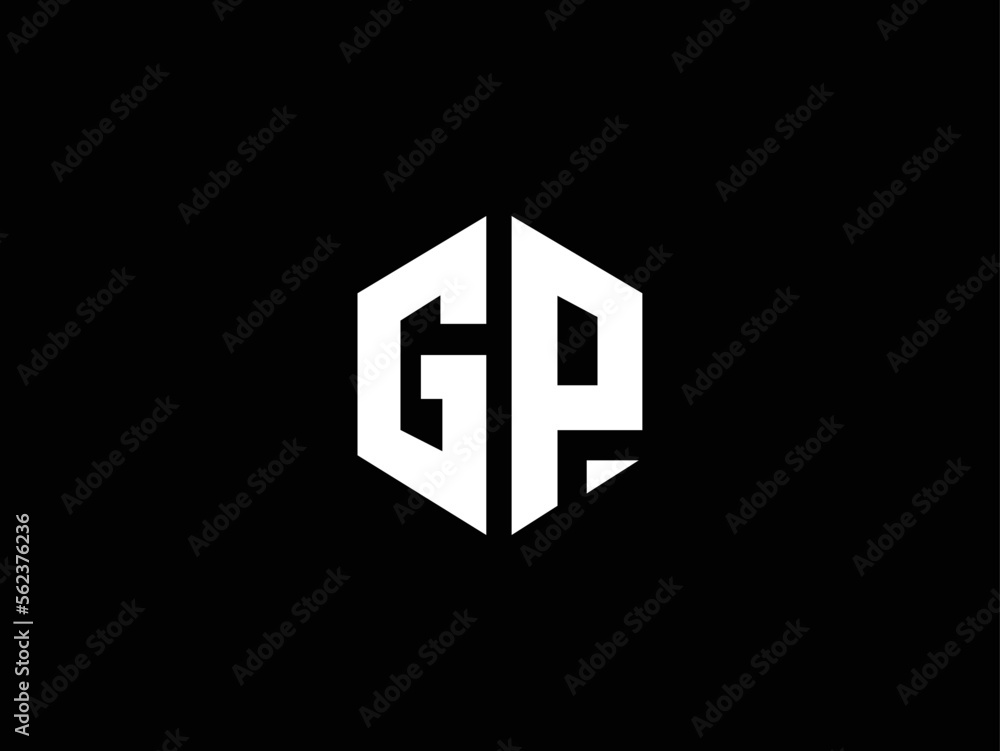 initial letter GP PG logo vector concept initial letter GP PG logo vector concept