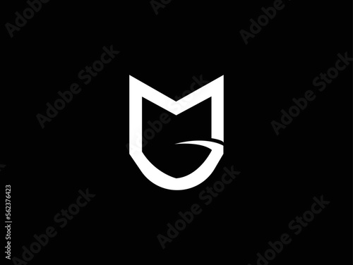 initial letter M logo vector concept