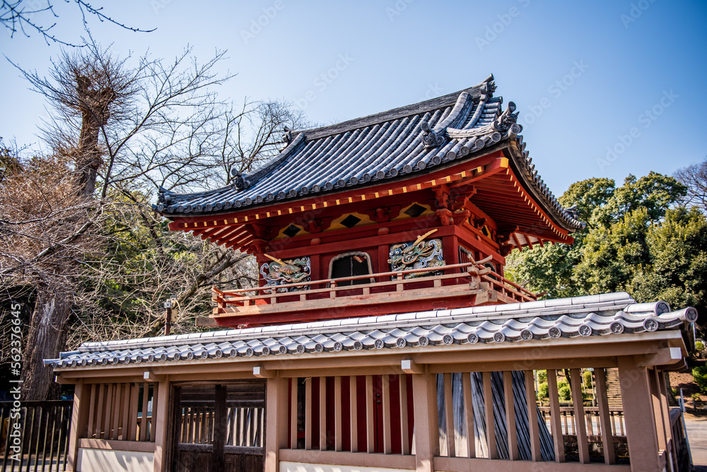 埼玉県　川越大師喜多院　鐘楼門