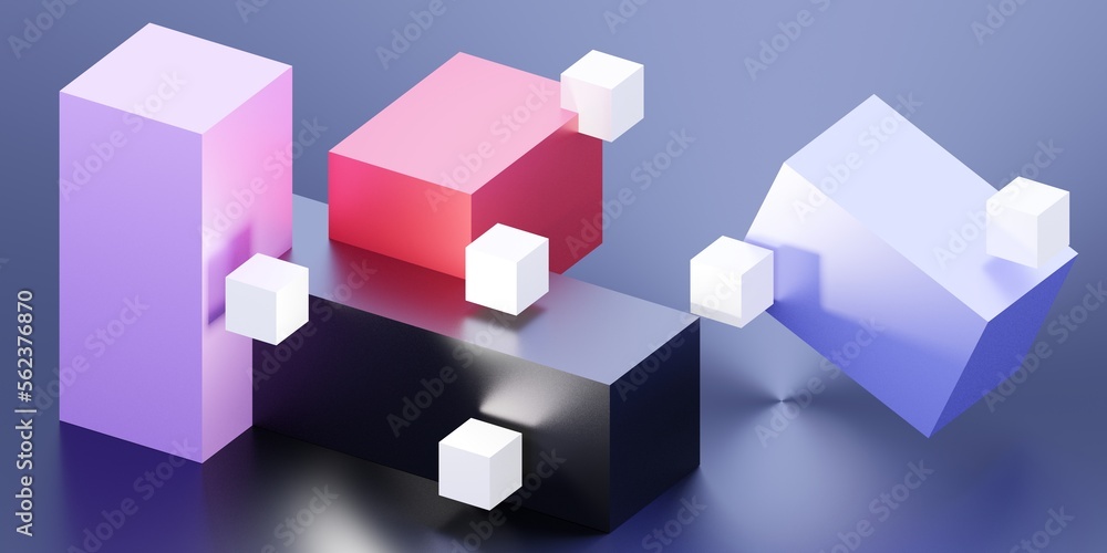 Abstract 3D Render. Modern background design with geometric shapes. Abstract 3D Render. Modern background design with geometric shapes.