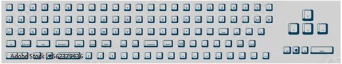 Keyboard key vector illustrations vector icon set.