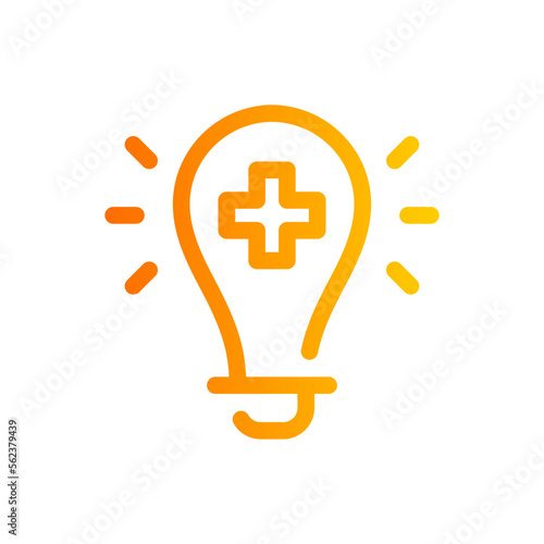 positive gradient icon
