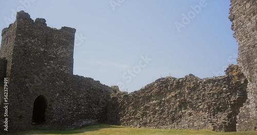 Llansteffan Castle in Wales photo