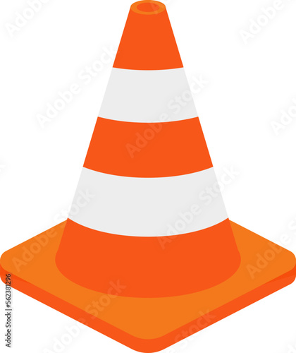 Traffic cone icon vector image