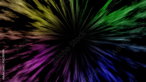 Motion graphics using moving objects