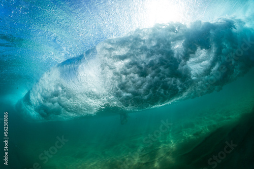 huge wave breaking underwater