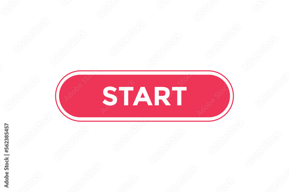 Start button web banner templates. Vector Illustration Start button web banner templates. Vector Illustration
