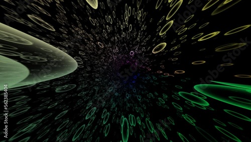 Background graphics using particle particles