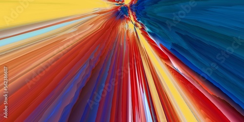 Wallpaper Mural bright blue red yellow and orange creative colourful designs Torontodigital.ca