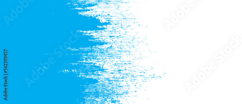 Blue brush stroke background. Blue ink splash on backdrop. Brush background for wallpaper, paint splatter template, dirt banner, watercolor design, dirty texture. Trendy brush background, vector