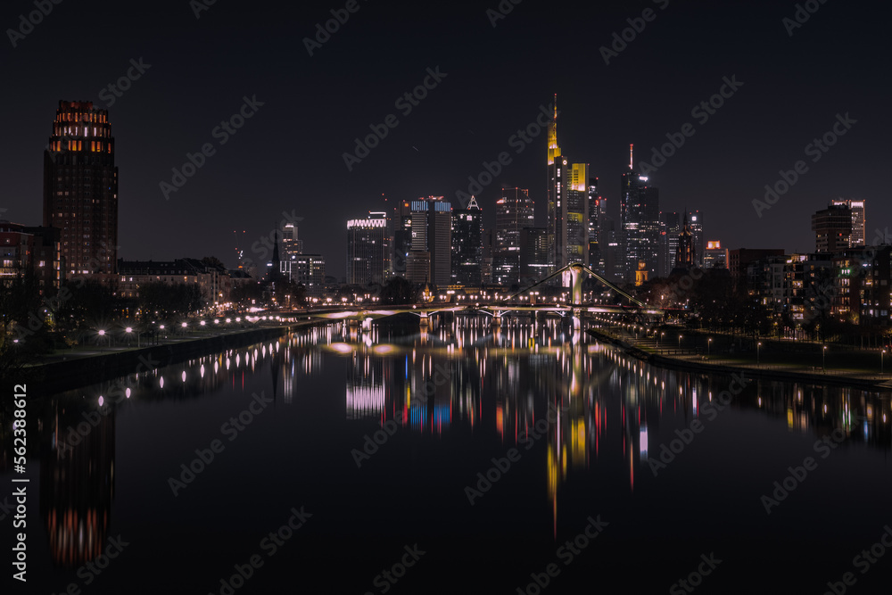 Frankfurt Night Skyline, Lichterlandschaft
