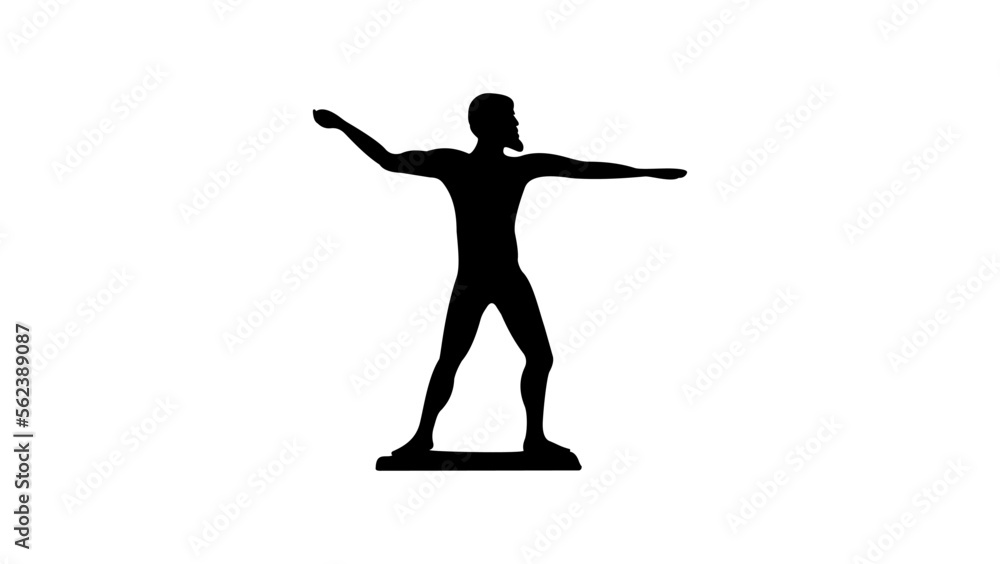 Poseidon silhouette Ancient Greek Roman Mythology Poseidon silhouette Ancient Greek Roman Mythology