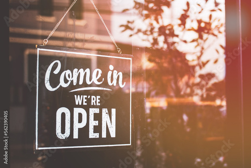 Text on vintage black sign 