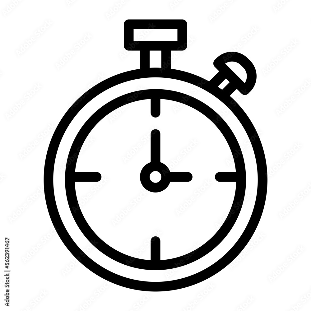 Stopwatch line icon Stopwatch line icon