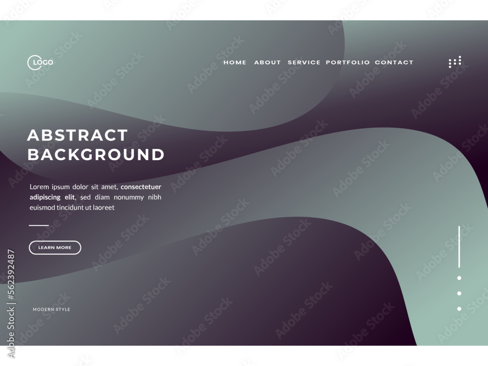 Fototapeta premium Abstract trendy gradient background for landing pages. Can be used for posters, placards, brochures, banners, web pages, headers, covers