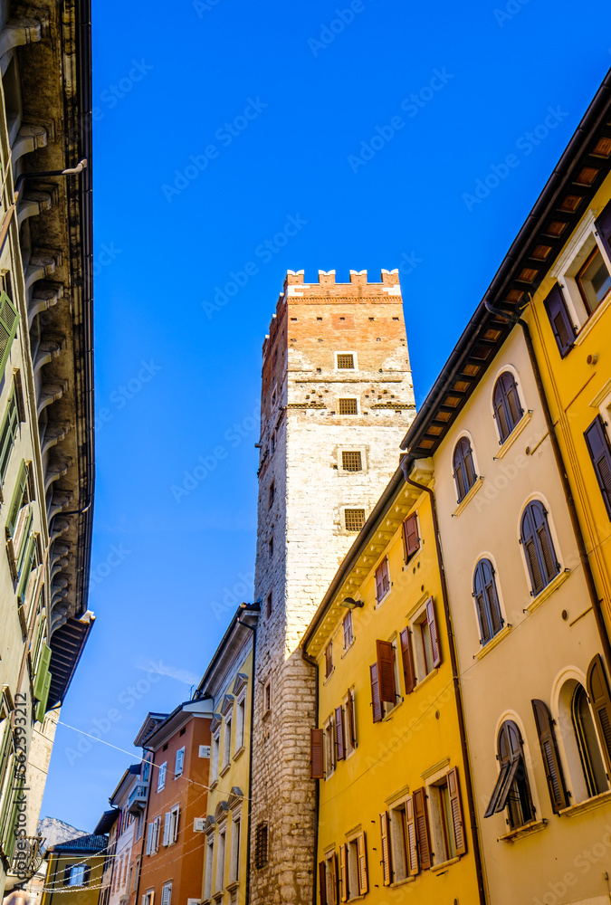 historic old town of Trentino - italy