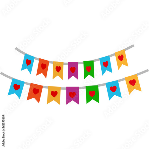 Decoration Icon in Colored Outline Style