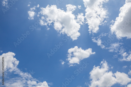 a beautiful view of the white clouds in the sky Beautiful picture of the blue sky with fluffy clouds. High resolution photo editing image source composite graphics JPG files