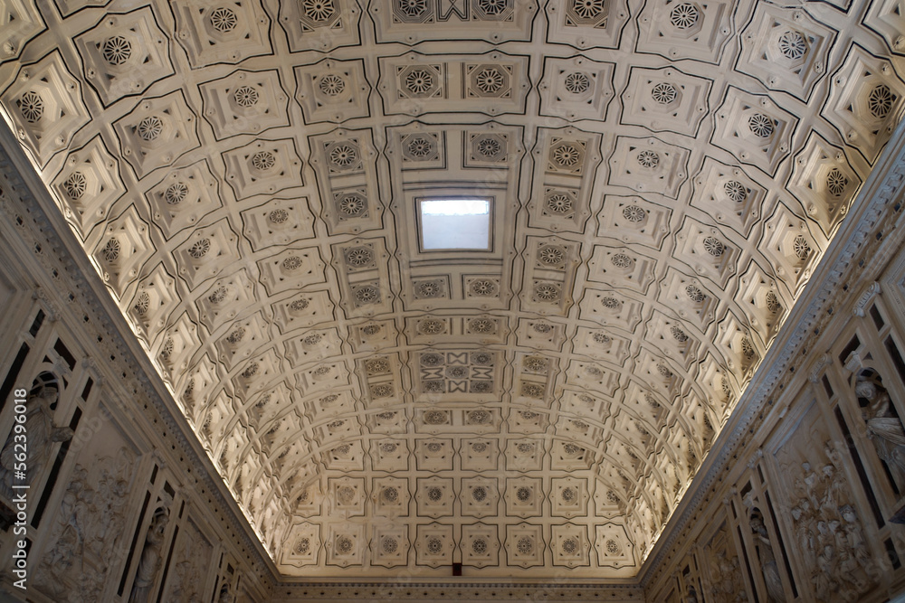 Seville (Spain). Sheared vault in the antechabildo of the cathedral of Seville