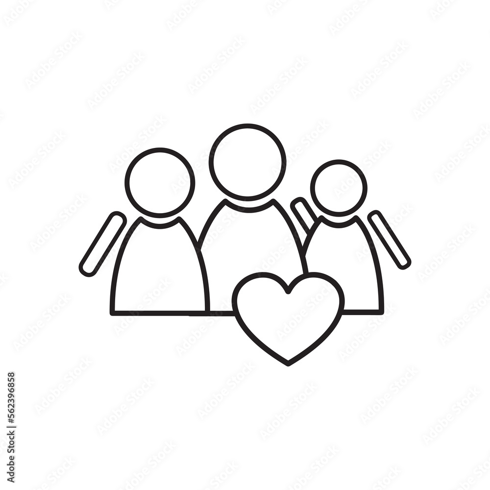 Team Icon family icon vector illustration Team Icon family icon vector illustration