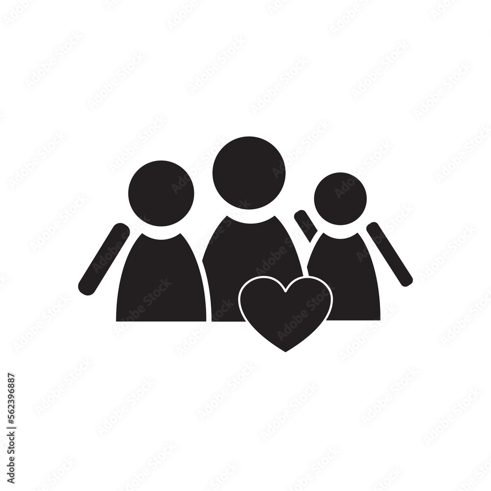 Team Icon family icon vector illustration Team Icon family icon vector illustration