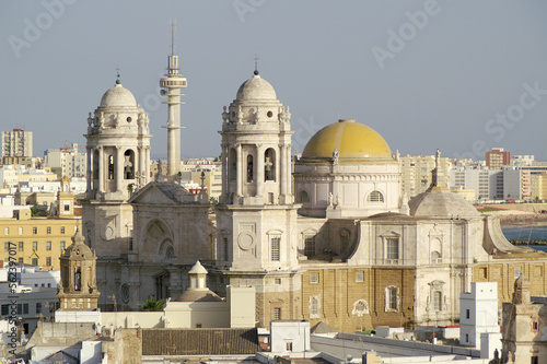 Cadiz (Spain). Cathedral of the city of Cadiz in the historic center of the city