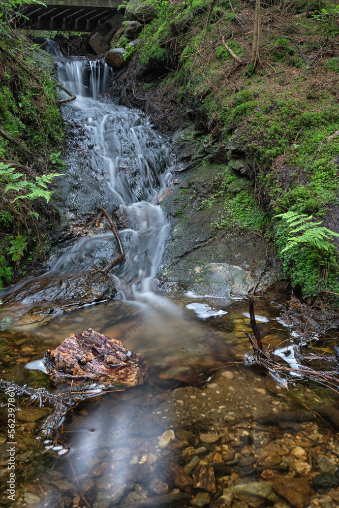 a waterfall in the Vogtland a waterfall in the Vogtland