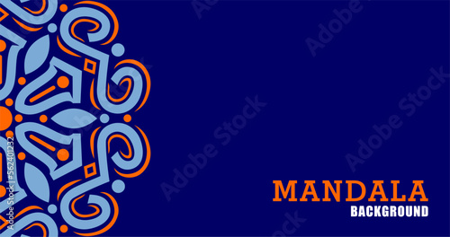 Schilderij op canvas vector mandala design, for your various types of advertising needs, suitable for business card designs, banners, websites, etc