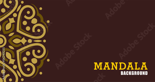Fotografía vector mandala design, for your various types of advertising needs, suitable for business card designs, banners, websites, etc