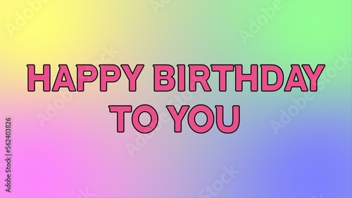 Happy birthday message with various borders