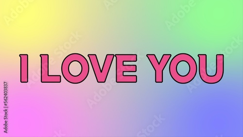 Happy birthday message material using various colors