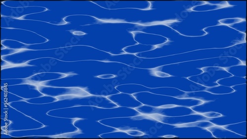 Graphic effect of naturally flowing blue waves