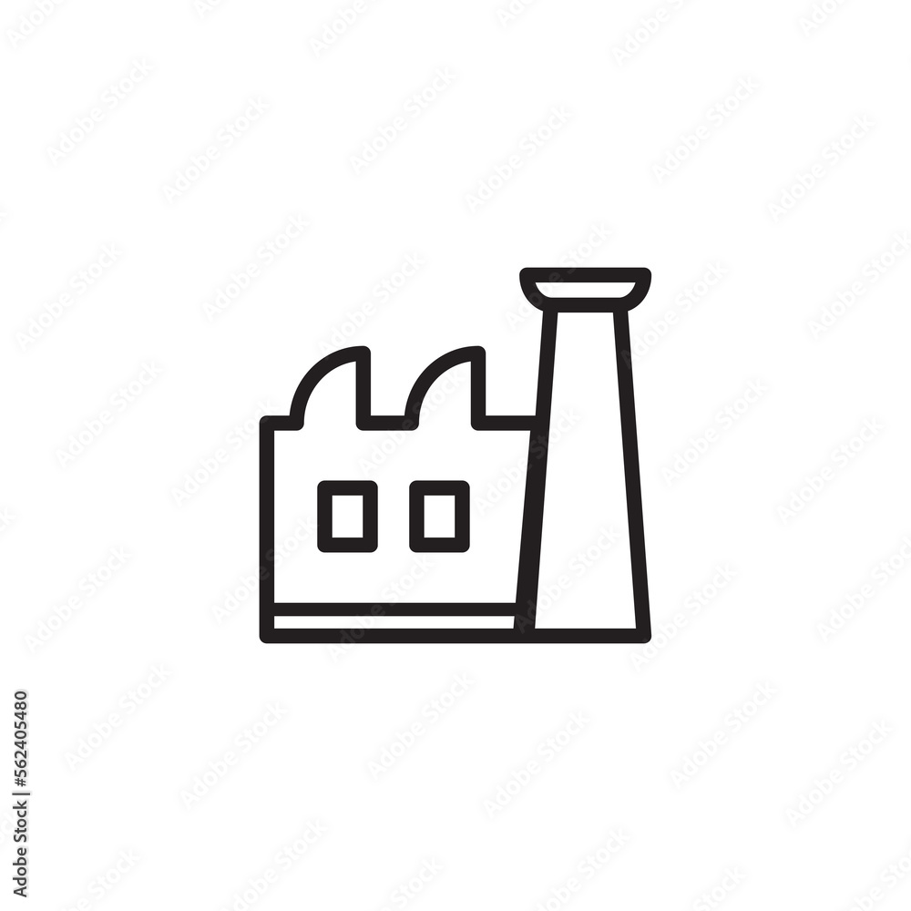 Factory Icon Vector Illustration Logo Template Factory Icon Vector Illustration Logo Template
