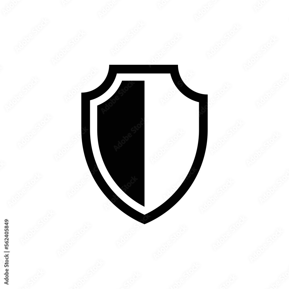 Shield Icon in trendy flat style isolated on white background. Shield symbol Shield Icon in trendy flat style isolated on white background. Shield symbol