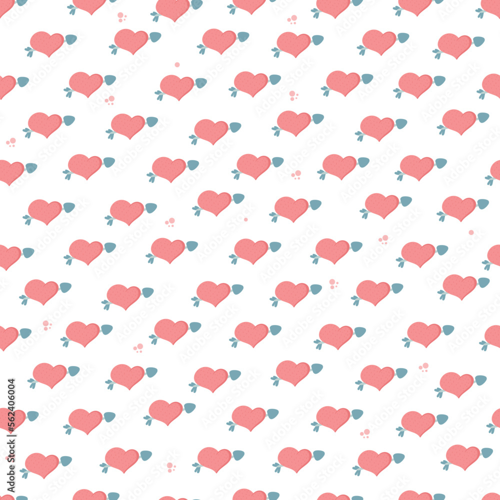 Seamless love heart design vector background. Seamless pattern on Valentine's day. The seamless texture with cuteheart. Endless romantic print. Seamless love heart design vector background. Seamless pattern on Valentine's day. The seamless texture with cuteheart. Endless romantic print.