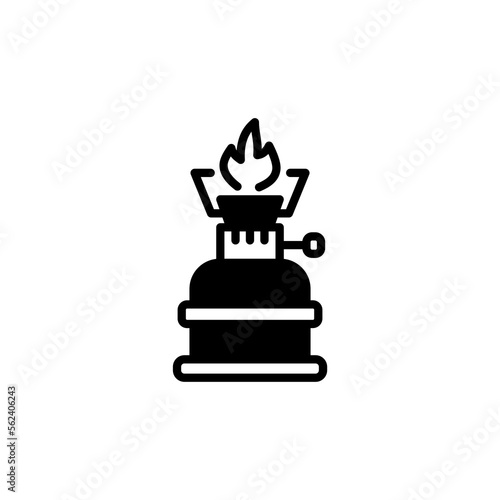 Burner icon in vector. Logotype
