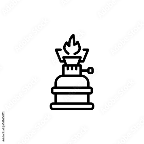 Burner icon in vector. Logotype