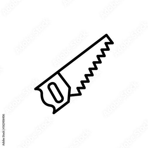 Saw icon in vector. Logotype