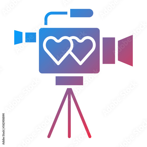 Video Camera Icon Style