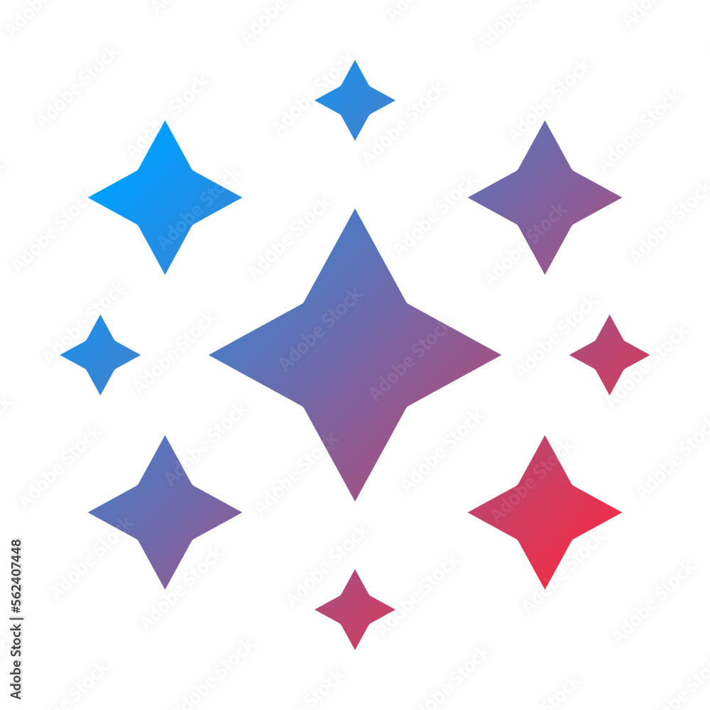 Fototapeta premium Sparkles Icon Style