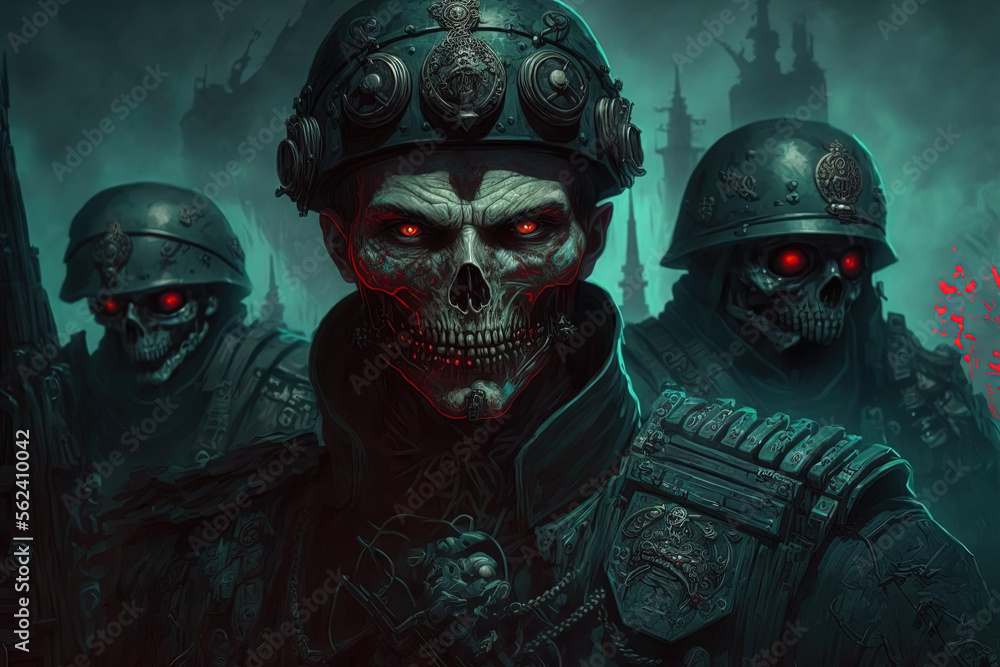 Evil modern army. Generative AI. Evil modern army. Generative AI.