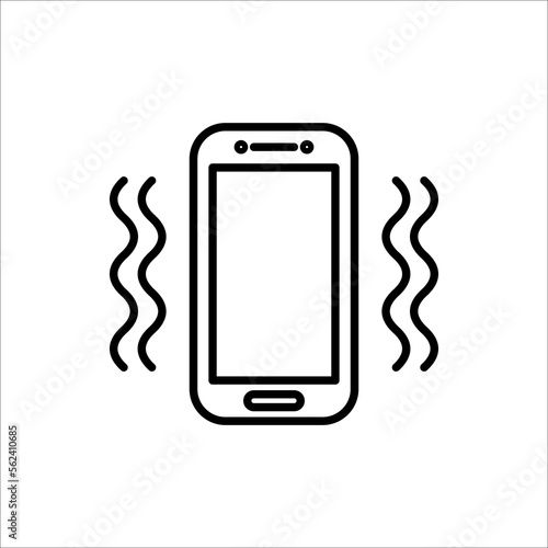 Smart phone in silent mode icon. Smartphone on vibration mode icon. Phone airplane